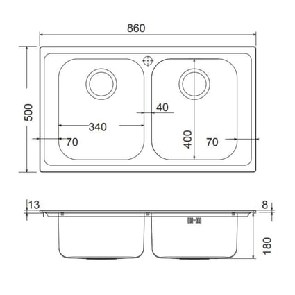 Νεροχύτης Venezia 8330